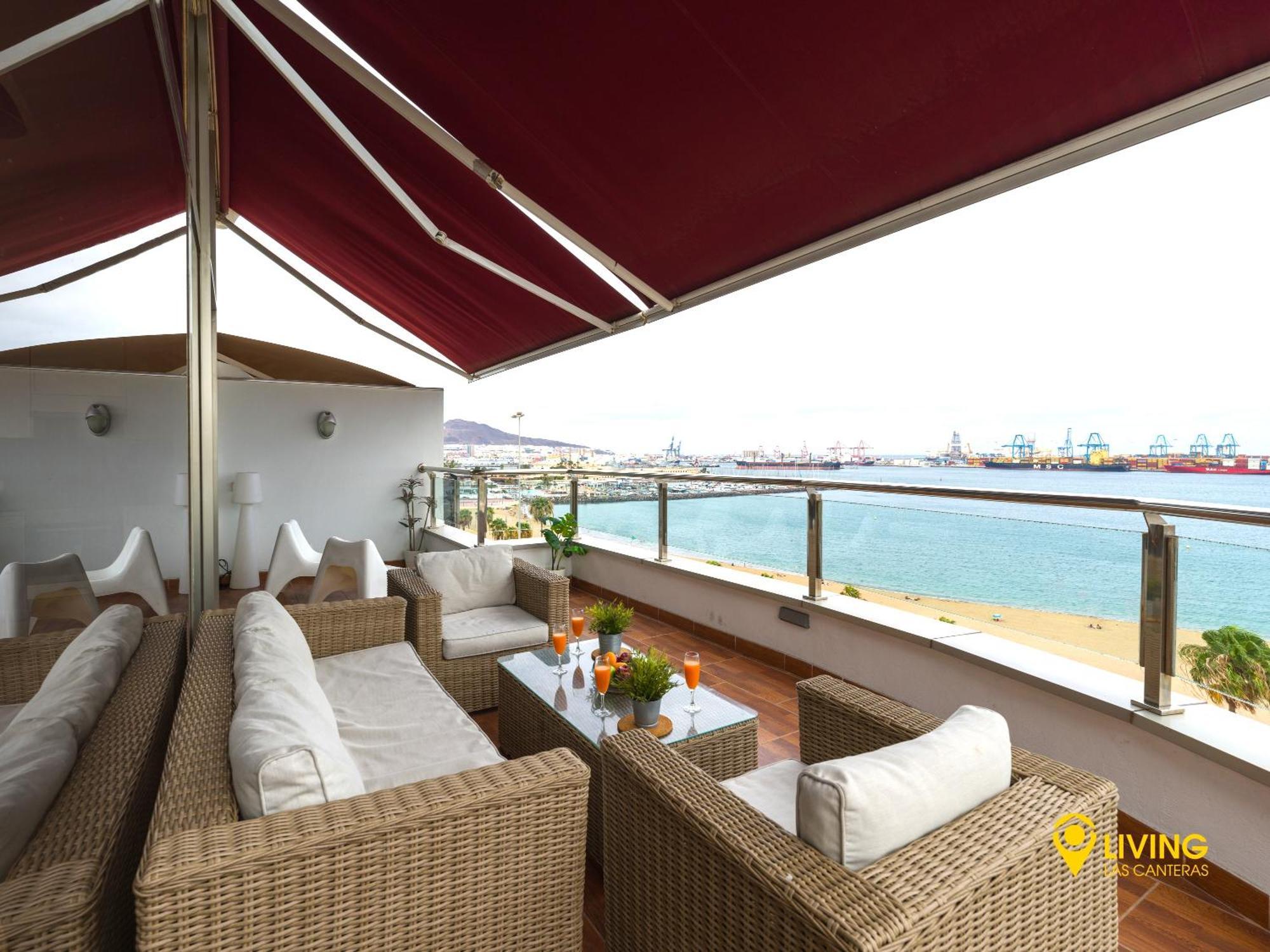 Living Las Canteras - PENTHOUSE ALCARAVANERAS BEACH&FREE PARKING Las Palmas de Gran Canaria Exterior foto