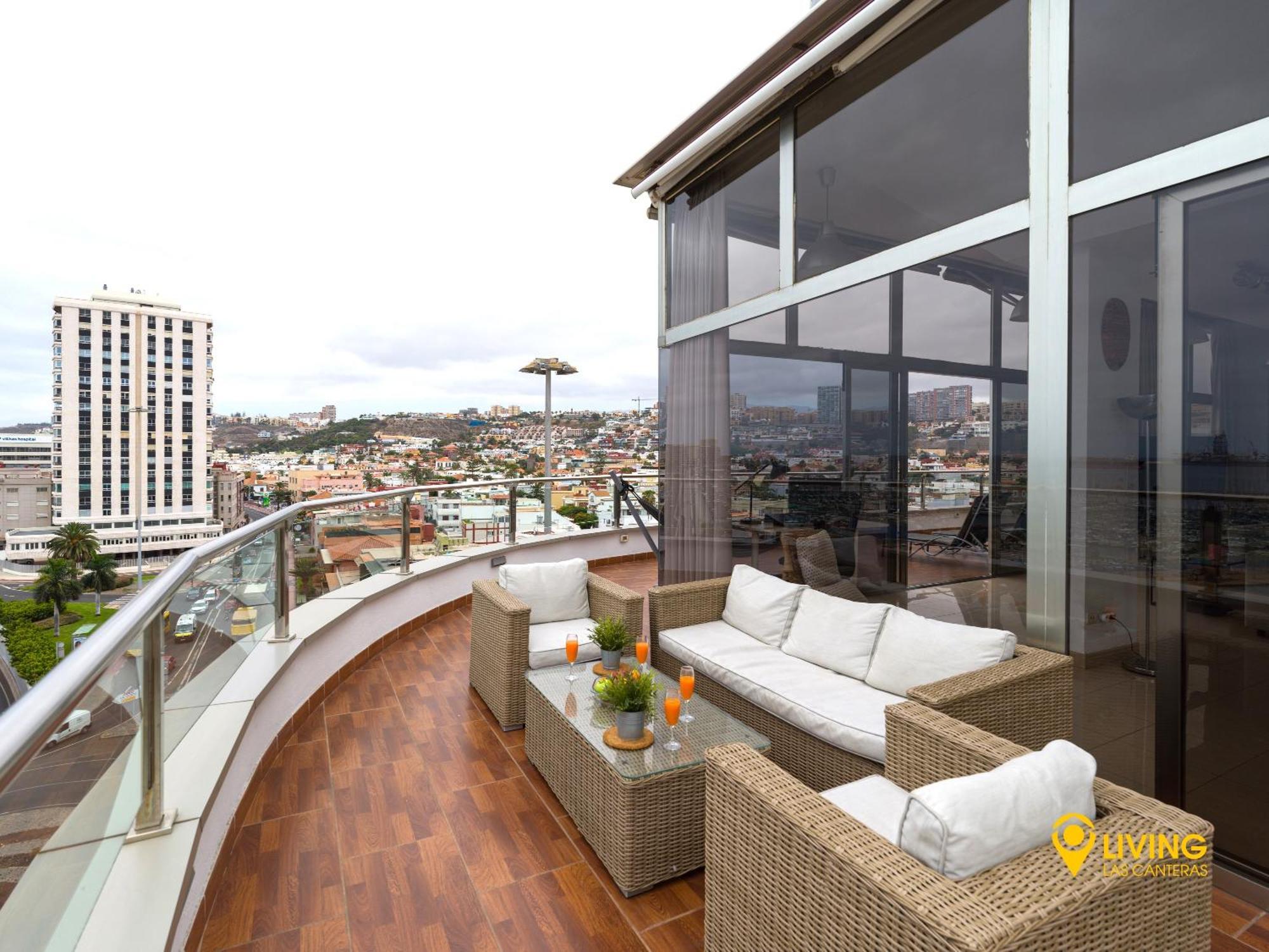 Living Las Canteras - PENTHOUSE ALCARAVANERAS BEACH&FREE PARKING Las Palmas de Gran Canaria Exterior foto