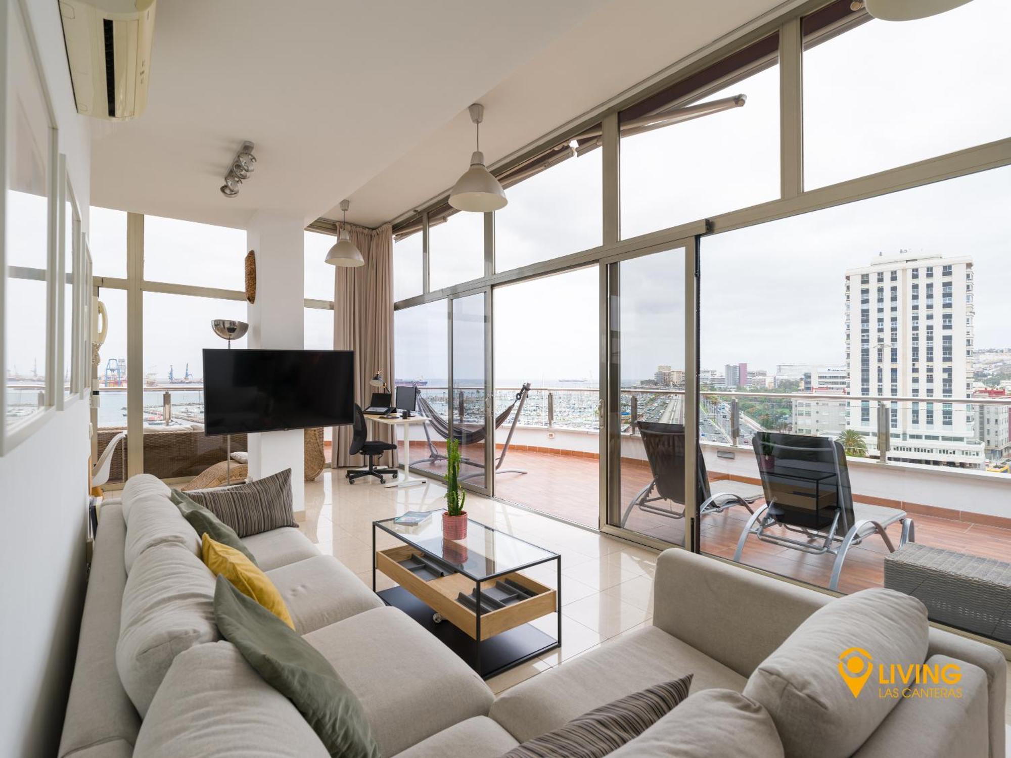 Living Las Canteras - PENTHOUSE ALCARAVANERAS BEACH&FREE PARKING Las Palmas de Gran Canaria Exterior foto